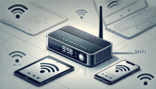 モバイルルーターのイメージイラスト